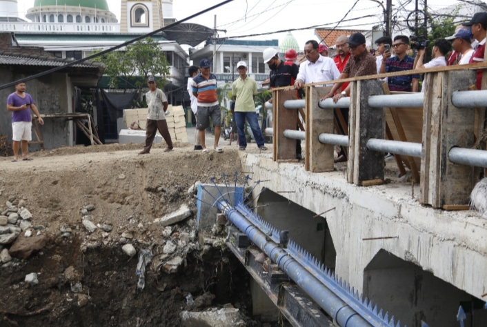 Wawali Armuji Cek Pengerjaan Revitalisasi Saluran Simohilir