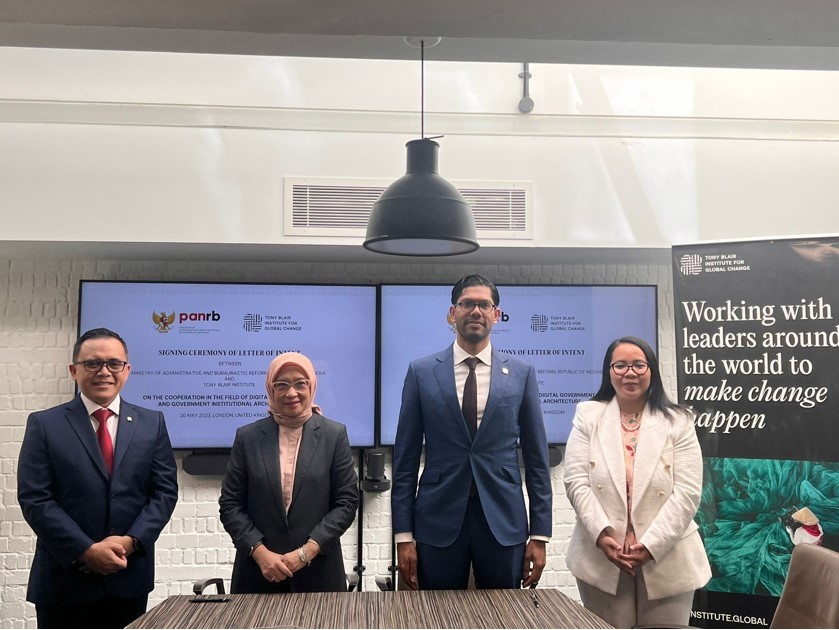 Go Digital Government, Indonesia Berkolaborasi dengan Tony Blair Institute for Global Change