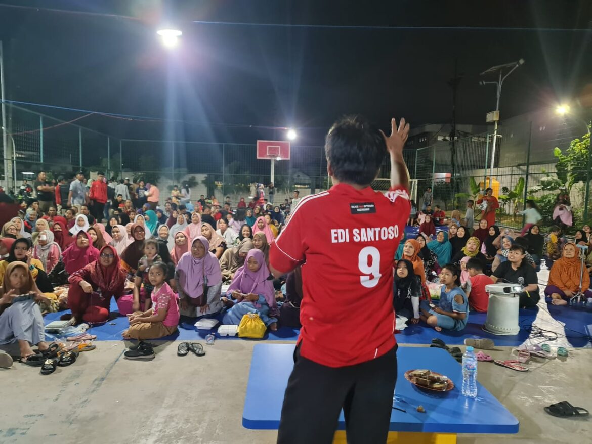 500 Warga Krembangan Sambut Edi Santoso Caleg PDIP Dapil I Surabaya Nomor Urut 9
