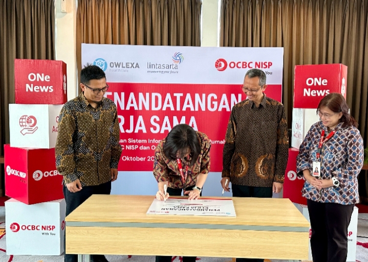 Lintasarta dan Bank OCBC NISP Tandatangani Program Kerja Sama Bagi Rumah Sakit dan Klinik di Indonesia