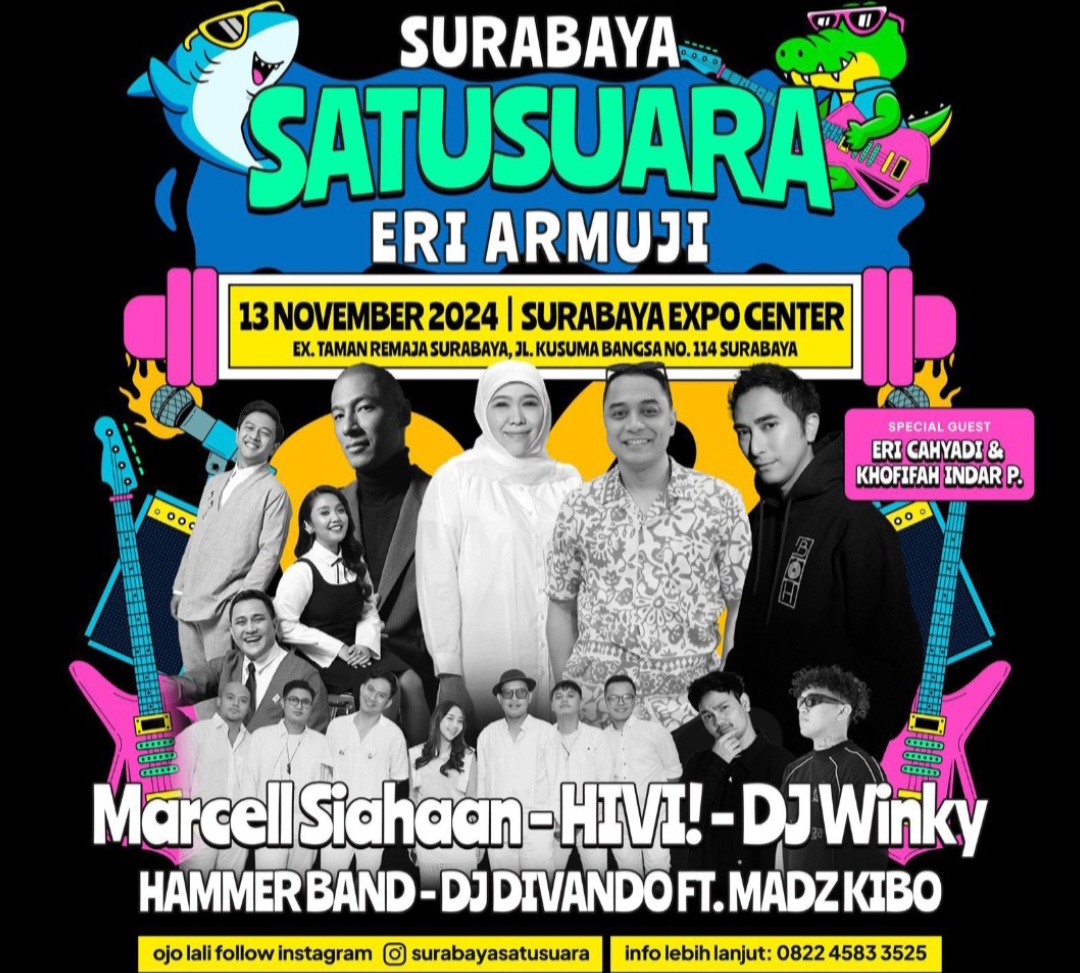 Nanti Malam, Gerindra Persembahkan Konser Surabaya Satu Suara