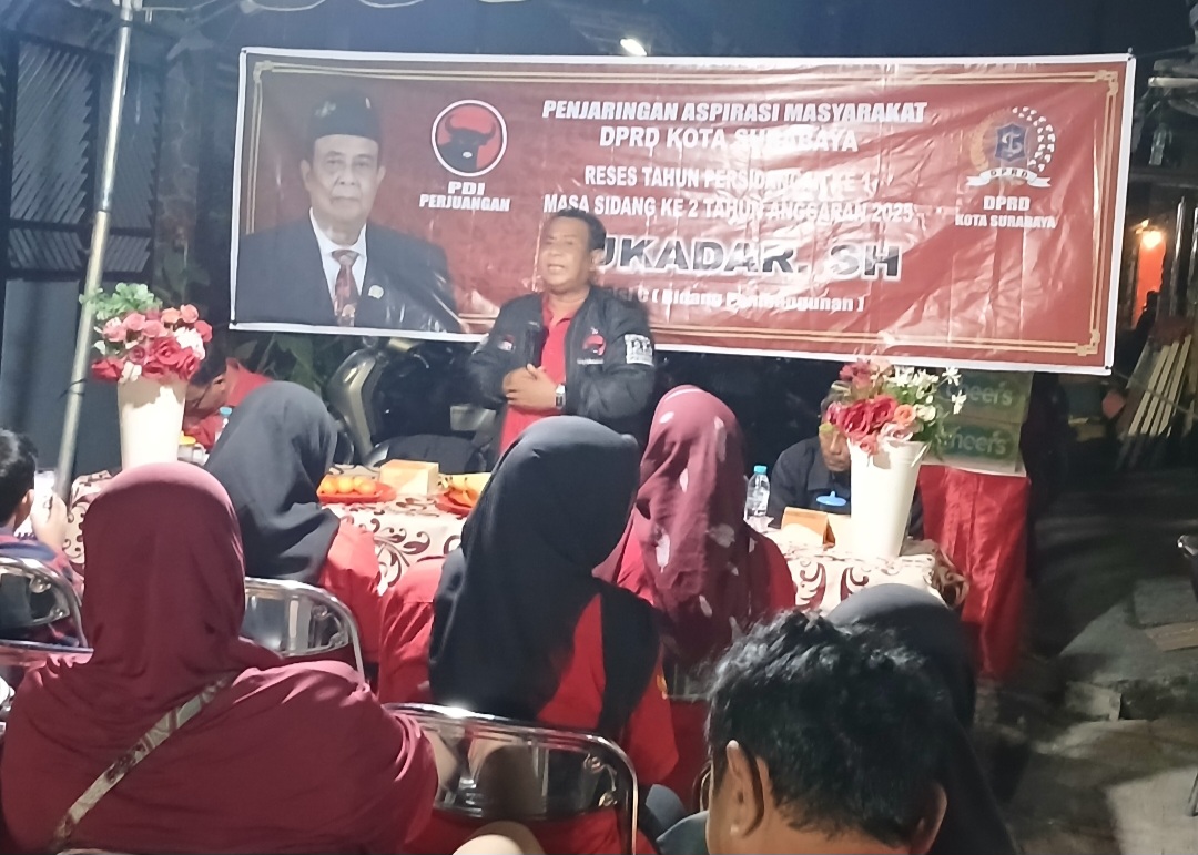 Reses di Kelurahan Sawahan, Sukadar Sebut Mari Kita Dukung Program Walikota dan Wakil Walikota Terpilih Eri-Armuji
