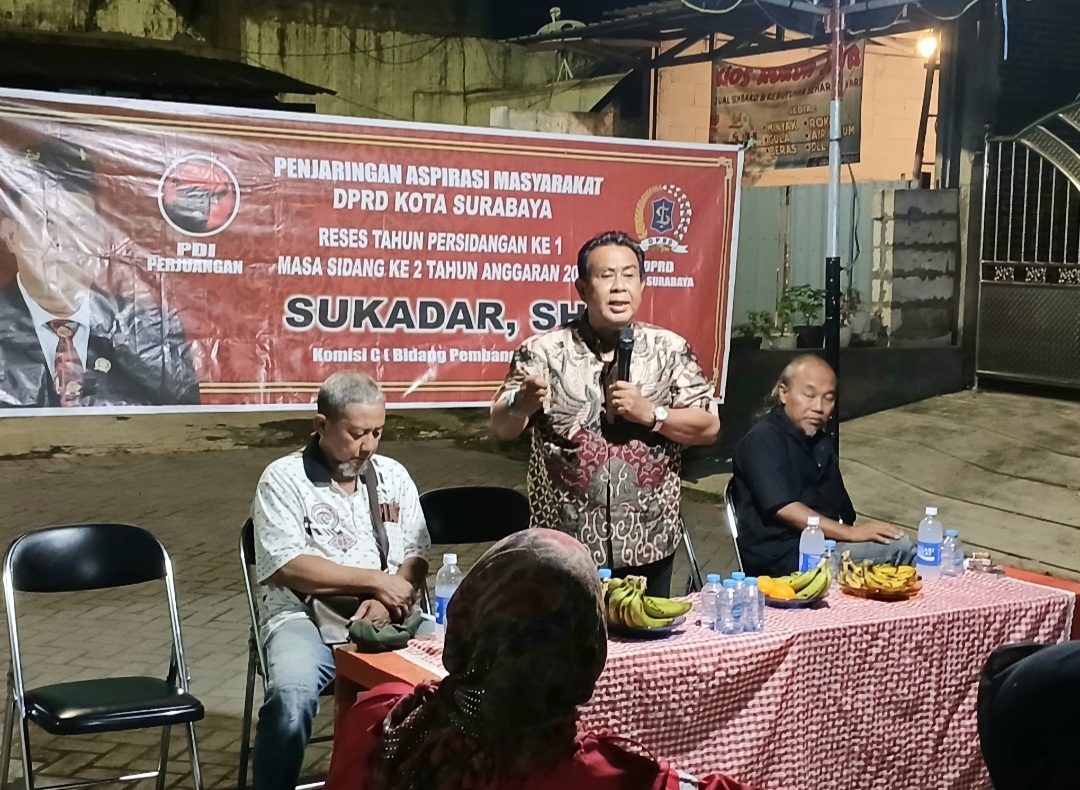 Reses di Kelurahan Sawahan, Sukadar Ingatkan Jangan Sampai Ada Anak yang Putus Sekolah