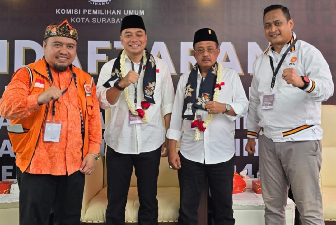 PKS Kota Surabaya Ucapkan Selamat kepada Eri-Armuji yang Dilantik Sebagai Walikota dan Wawali Surabaya