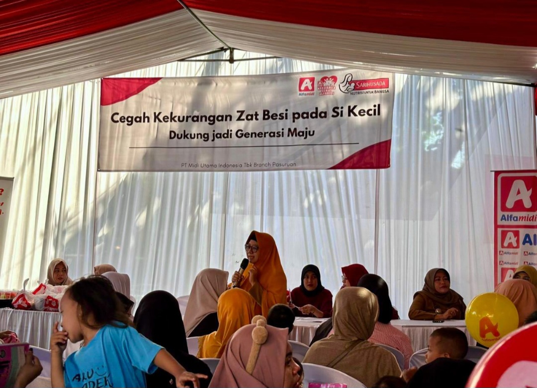 Peringati Hari Posyandu Nasional, Alfamidi-Sarihusada Edukasi 150 Keluarga Balita di Pasuruan