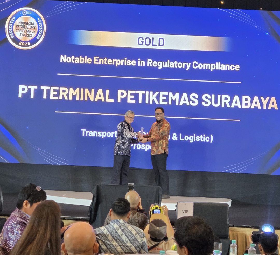 Di Event Indonesia Regulatory Compliance Award 2025, TPS Raih Penghargaan Sebagai Terminal Kelas Dunia 