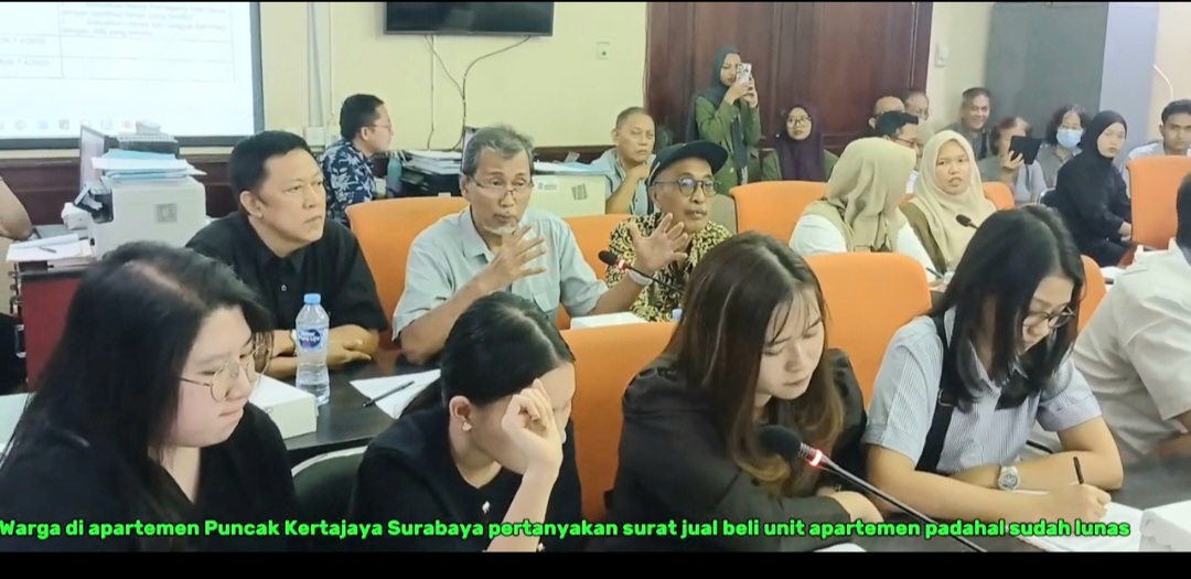 RDP Warga dengan Pengelola Apartemen Puncak Kertajaya di Ruang Komisi C Ricuh