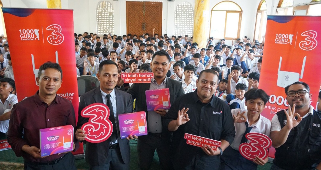 Dukung Masa Depan Pendidikan Indonesia, Tri dan 1.000 Guru Foundation Buka Akses Digital di Pelosok Negeri