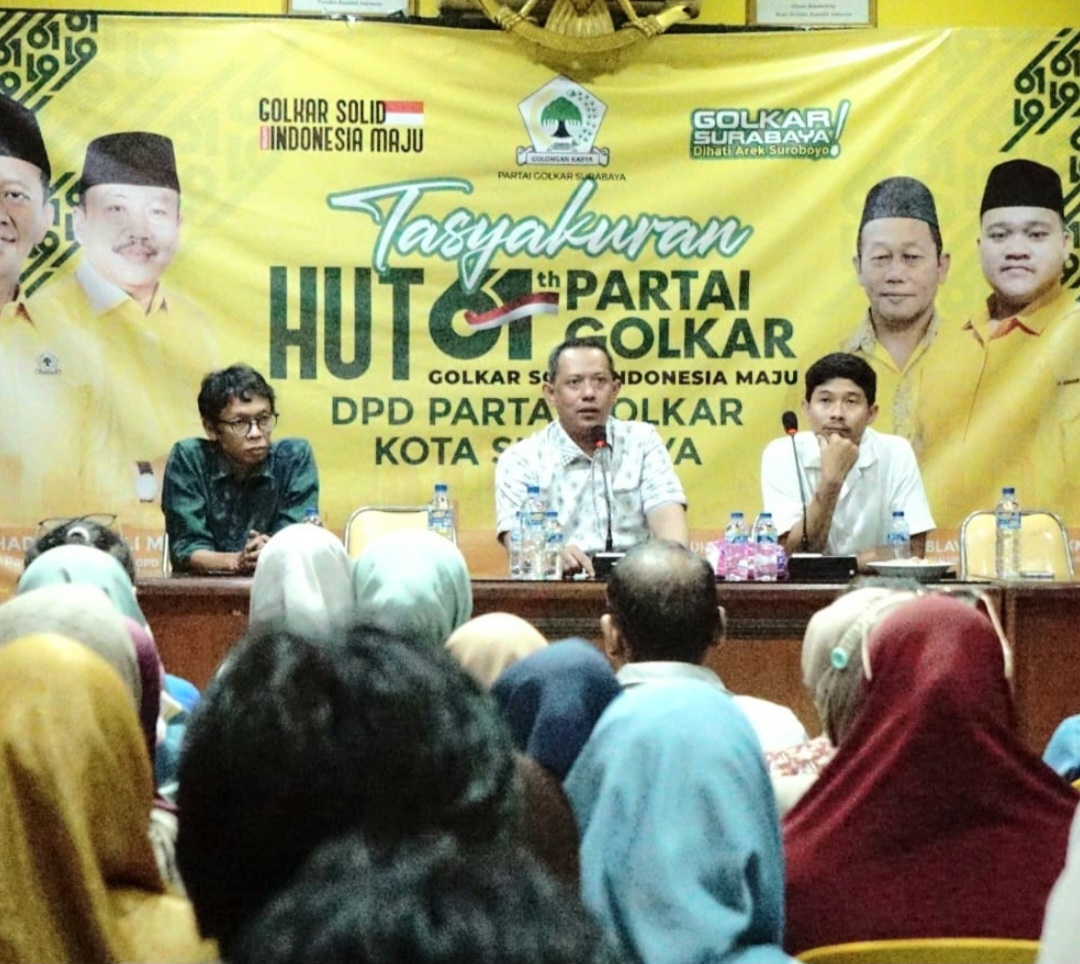 Ajak Orang Tua Perkuat Peran Pendampingan Mahasiswa Baru, Partai Golkar Surabaya Gelar Parenting Class