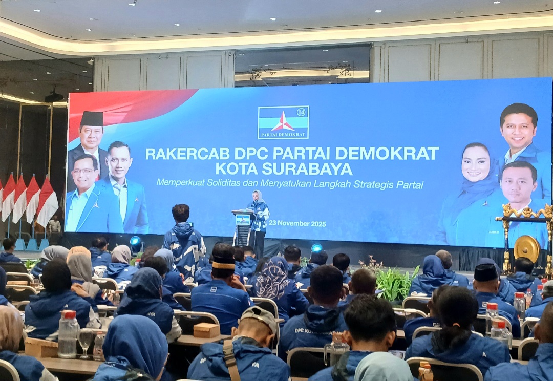 Gelar Rakercab, DPC Partai Demokrat Kota Surabaya Dukung Emil Dardak Kembali Duduki Ketua DPD Demokrat Jatim
