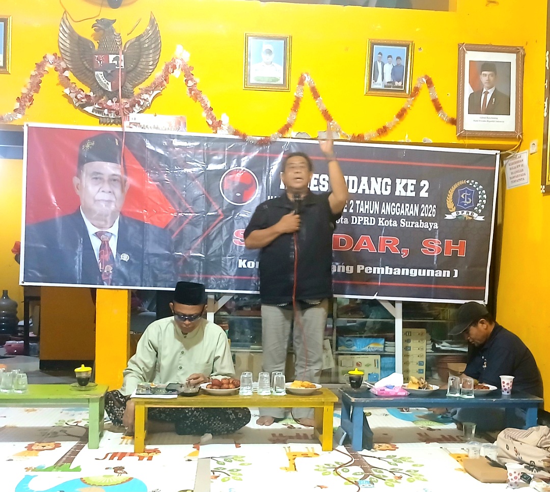 Infrastruktur dan JPU Menjadi Aspirasi Warga di RW 15 Putat Jaya Saat Reses Anggota Dewan Sukadar