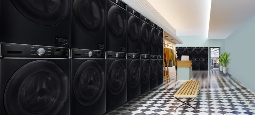 Samsung Professional Laundry membantu pelaku usaha menjalankan bisnis laundry yang lebih produktif, dan Efisien
