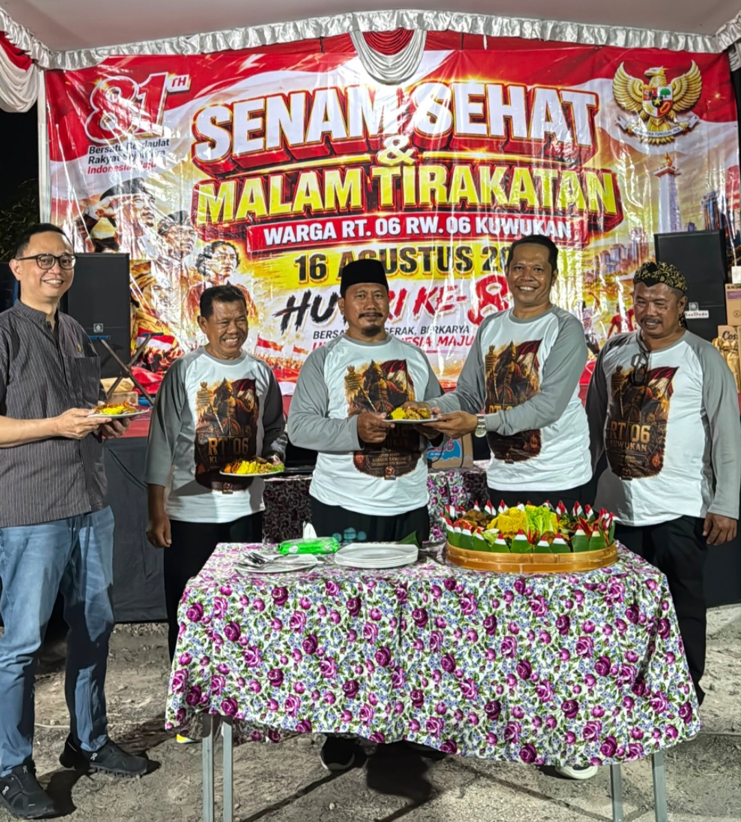 Hadiri Malam Tirakatan HUT RI Ke 81, Warga RT06/RW06 Kuwukan Akui Peran Joshia Michael Banyak Kontribusi terhadap Pembangunan
