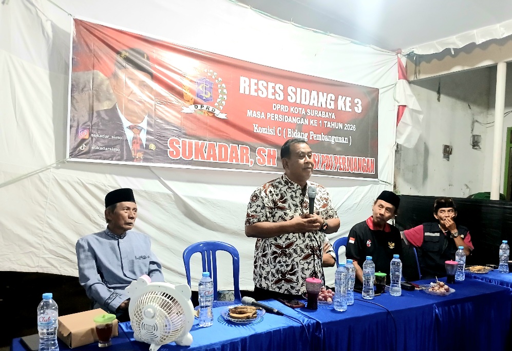 Reses, Anggota DPRD Surabaya Sukadar Serap Aspirasi Warga di Dua Kelurahan-Kecamatan Sawahan